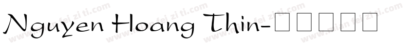 Nguyen Hoang Thin字体转换